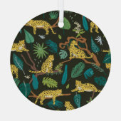 Luipaarden in Oerwoud: Wild Glas Ornament (Achterkant)