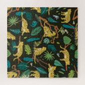 Luipaarden in Oerwoud:  Wild Legpuzzel (Horizontaal)