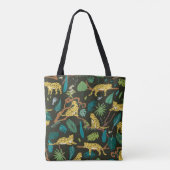 Luipaarden in Oerwoud:  Wild Tote Bag (Achterkant)