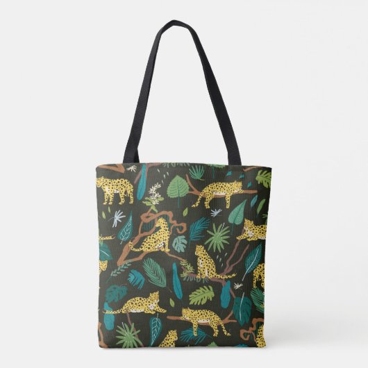 Luipaarden in Oerwoud:  Wild Tote Bag (Achterkant)