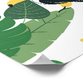 Luipaarden Oerwoud: Tropisch Kinder naadloos. Poster (Hoek)