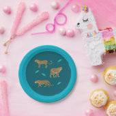 Luipaarden Papieren Bordje (Feest)