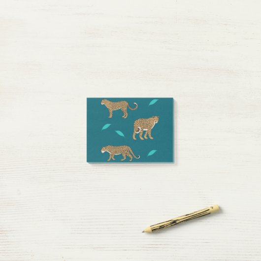 Luipaarden Post-it® Notes (Op bureau)