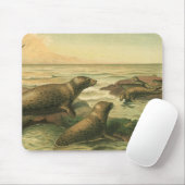  luipaarden, waterdieren, zeedieren muismat (Met muis)