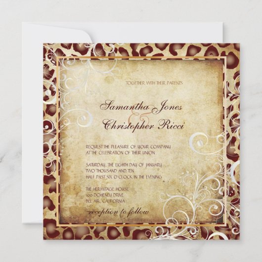 luipaarden + zeugen kaart (Achterkant)