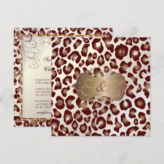 luipaarden + zeugen kaart (Voorkant / Achterkant)