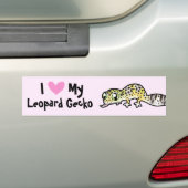 Luipaardgekko Liefde Bumpersticker (Op auto)
