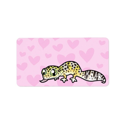 Luipaardgekko Liefde Etiket (Voorkant)