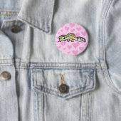Luipaardgekko Liefde Ronde Button 5,7 Cm (In situ)
