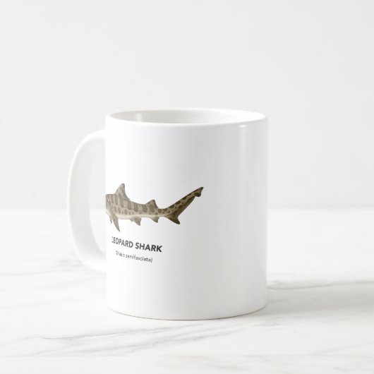Luipaardhaai - zeedieren van Californië Koffiemok (Voorkant links)