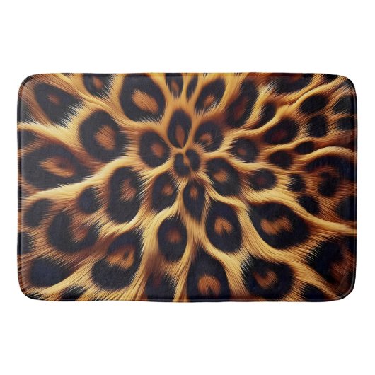 Luipaardhaven: zachte texturen, gedurfde Prints Badmat (Voorkant)