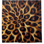 Luipaardhaven: zachte texturen, gedurfde Prints Douchegordijn (Voorkant)