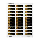 Luipaardhuid, boer, haardruk etiket (Full Sheet)