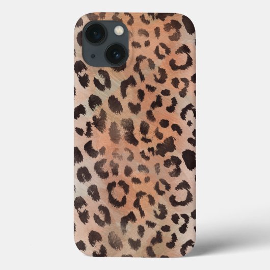 Luipaardhuid in Tangerine Abrikoos Case-Mate iPhone Case (Achterkant)