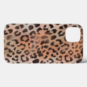 Luipaardhuid in Tangerine Abrikoos Case-Mate iPhone Case (Achterkant (horizontaal))