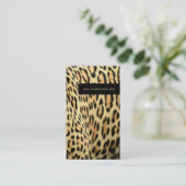 Luipaardhuid, levende dierlijke visitekaartjes (Staand voorkant)