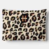 Luipaardhuid, modern dierenpatroon, monogram etui (Voorkant)