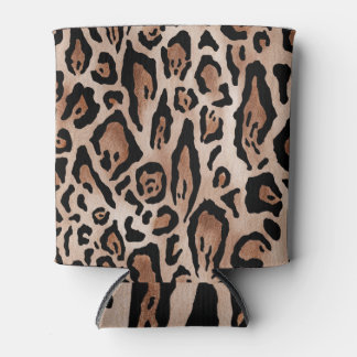 Luipaardhuid: naadloos patroon. blikjeskoeler