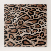 Luipaardhuid: naadloos patroon. legpuzzel (Horizontaal)