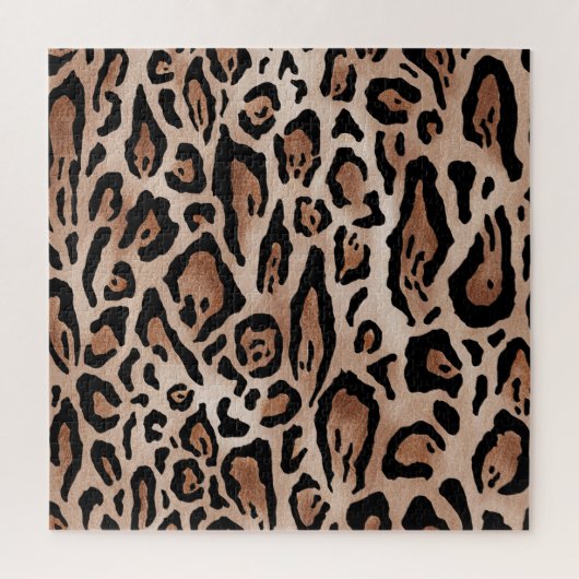 Luipaardhuid: naadloos patroon. legpuzzel (Verticaal)