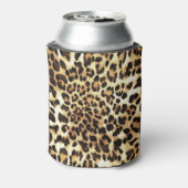 Luipaardhuid, naadloos patroonontwerp. blikjeskoeler (Blikje Achterkant)