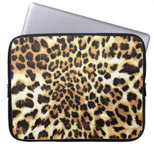 Luipaardhuid, naadloos patroonontwerp. laptop sleeve