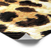 Luipaardhuid, naadloos patroonontwerp. poster (Hoek)