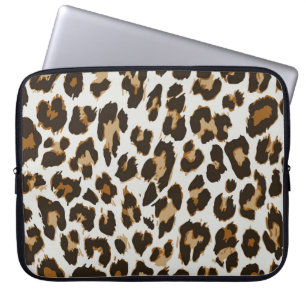 Luipaardhuid: naadloze textuur laptop sleeve