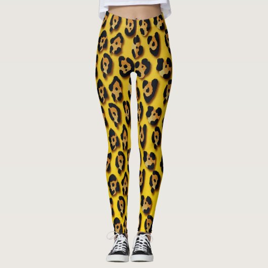 luipaardhuid patroon leggings (Voorkant)