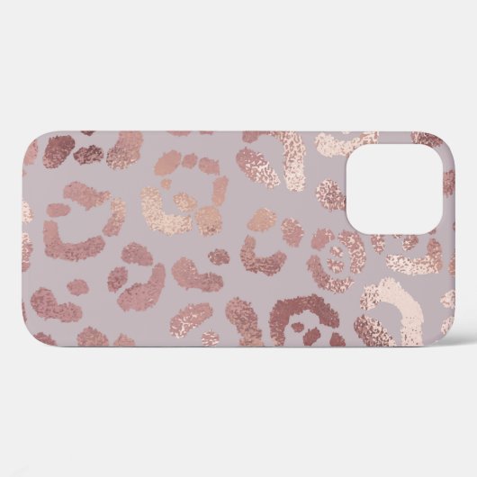 Luipaardhuid: roos gouden elegantie. Case-Mate iPhone case (Achterkant (horizontaal))