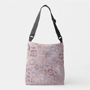 Luipaardhuid: roos gouden elegantie. crossbody tas