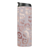 Luipaardhuid: roos gouden elegantie. thermosbeker (Geroteerd rechts)