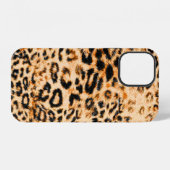 Luipaardhuid textuur, luipaardpatroon iPhone hoesje (Achterkant horizontaal)