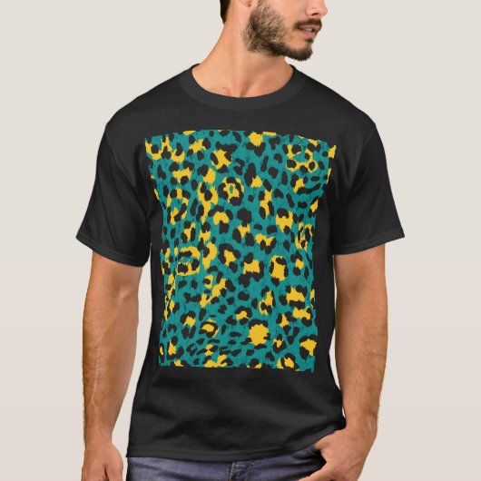 Luipaardhuid:  textuurpatroon t-shirt (Voorkant)