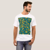 Luipaardhuid: textuurpatroon t-shirt (Voorkant volledig)
