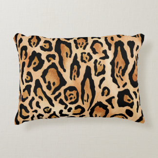 Luipaardhuid: tijdloos naadloos patroon accent kussen