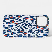 Luipaardhuid: vintage naadloos patroon. iPhone hoesje (Achterkant horizontaal)