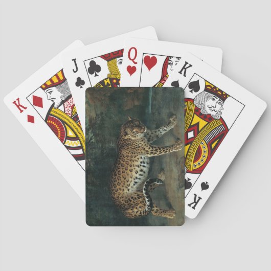 Luipaardin (door Jean-Baptiste Oudry) Pokerkaarten (Achterkant)