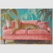 Luipaardkat Decoupage Tissuepapier (Voorkant)