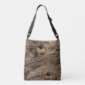 Luipaardkikkers Wilde Kunst Crossbody Tas (Achterkant)