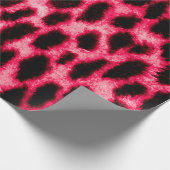 Luipaardlederen textuur met zwarte en rode kleuren cadeaupapier (Hoek)