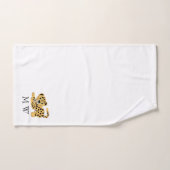 Luipaardontwerp met monogram bad handdoek (Handdoek)