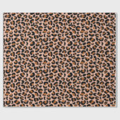 Luipaardpatroon Bruidsmeisjesfeest Cadeaus Naadloo Cadeaupapier (Vlak)