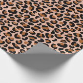 Luipaardpatroon Bruidsmeisjesfeest Cadeaus Naadloo Cadeaupapier (Hoek)