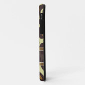 Luipaardpatroon - Bruin en Taupe met Monogram Case-Mate iPhone Case (Achterkant/links)