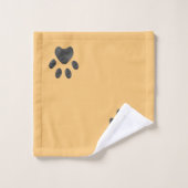 Luipaardpatroon en poot bad handdoek (Wasdoekje)