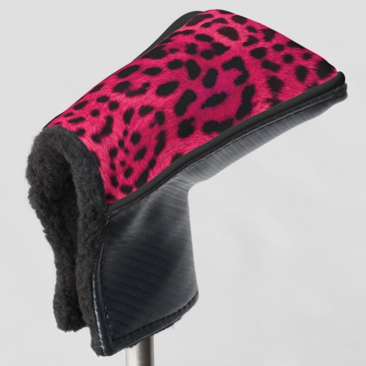 Luipaardpatroon Golfheadcover (3/4 voorkant)