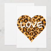 Luipaardpatroon, jachtluipaardontwerp feestdagenkaart (Voorkant / Achterkant)