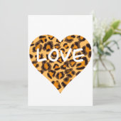 Luipaardpatroon, jachtluipaardontwerp feestdagenkaart (Staand voorkant)