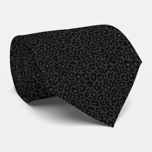luipaardpatroon stropdas (Opgerold)